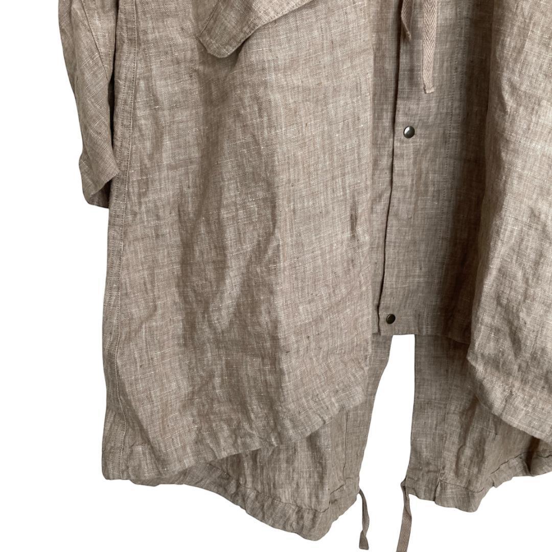 【新品】パドカレ pas de calaisリネンコート　ベージュ（SI20）