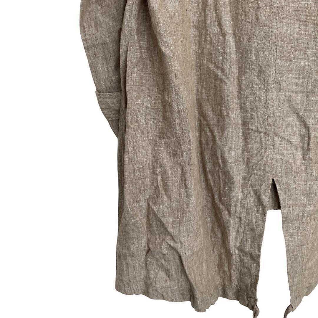 【新品】パドカレ pas de calaisリネンコート　ベージュ（SI20）