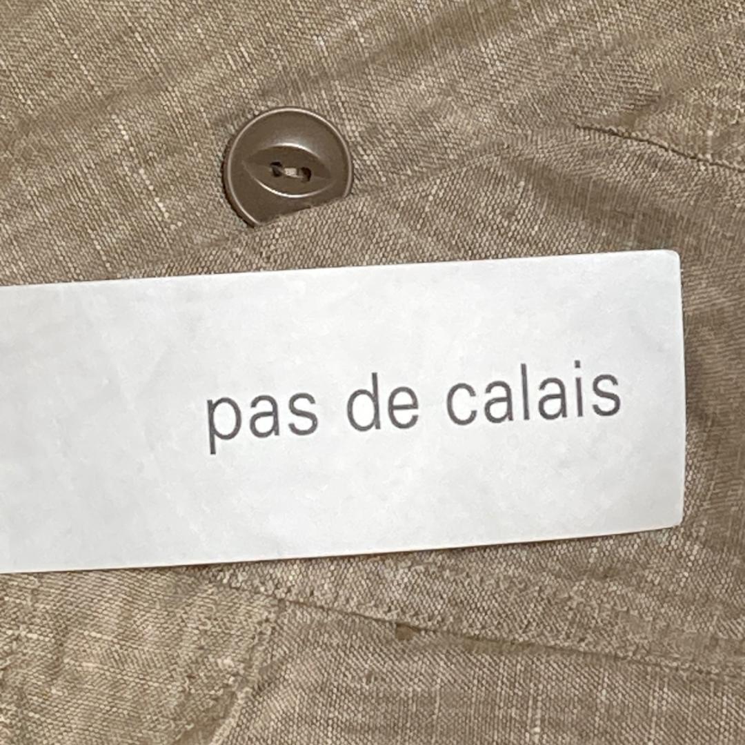 【新品】パドカレ pas de calaisリネンコート　ベージュ（SI20）
