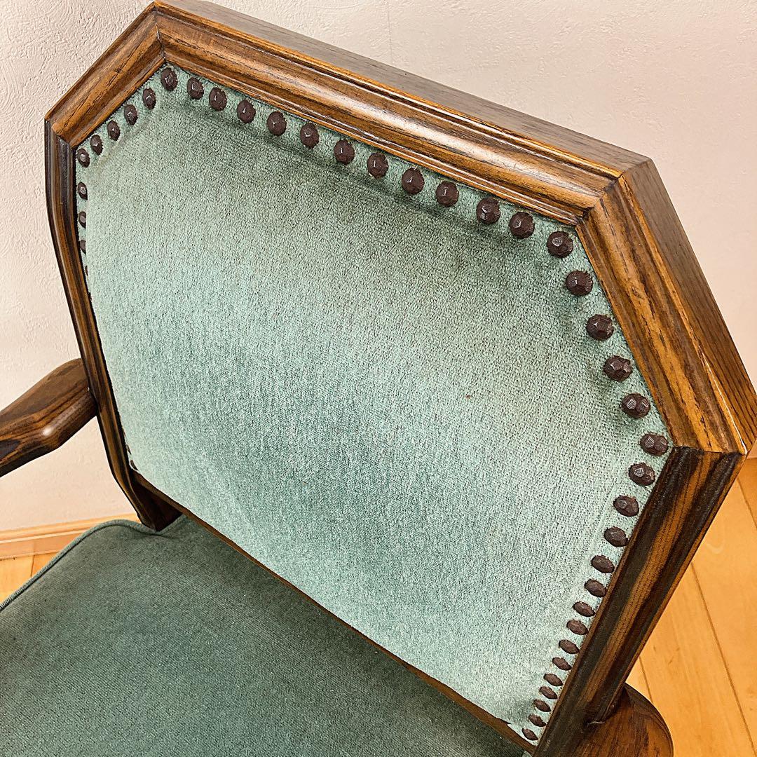 希少Brighton ブライトン オーク材 アームチェア イギリス アンティーク