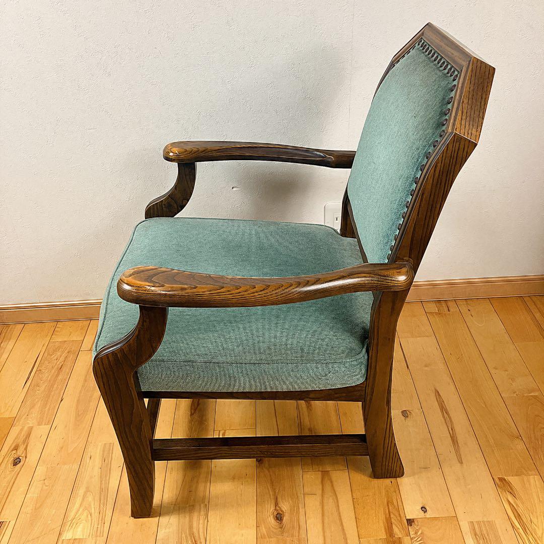 希少Brighton ブライトン オーク材 アームチェア イギリス アンティーク