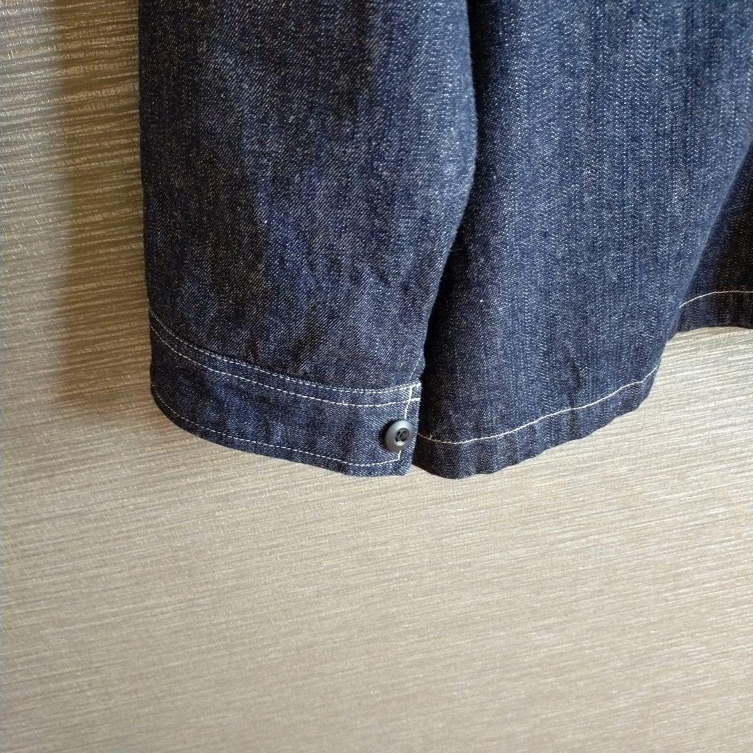 ナチュラルランドリー 10ozデニムカバーオールジャケット インディゴ 美品