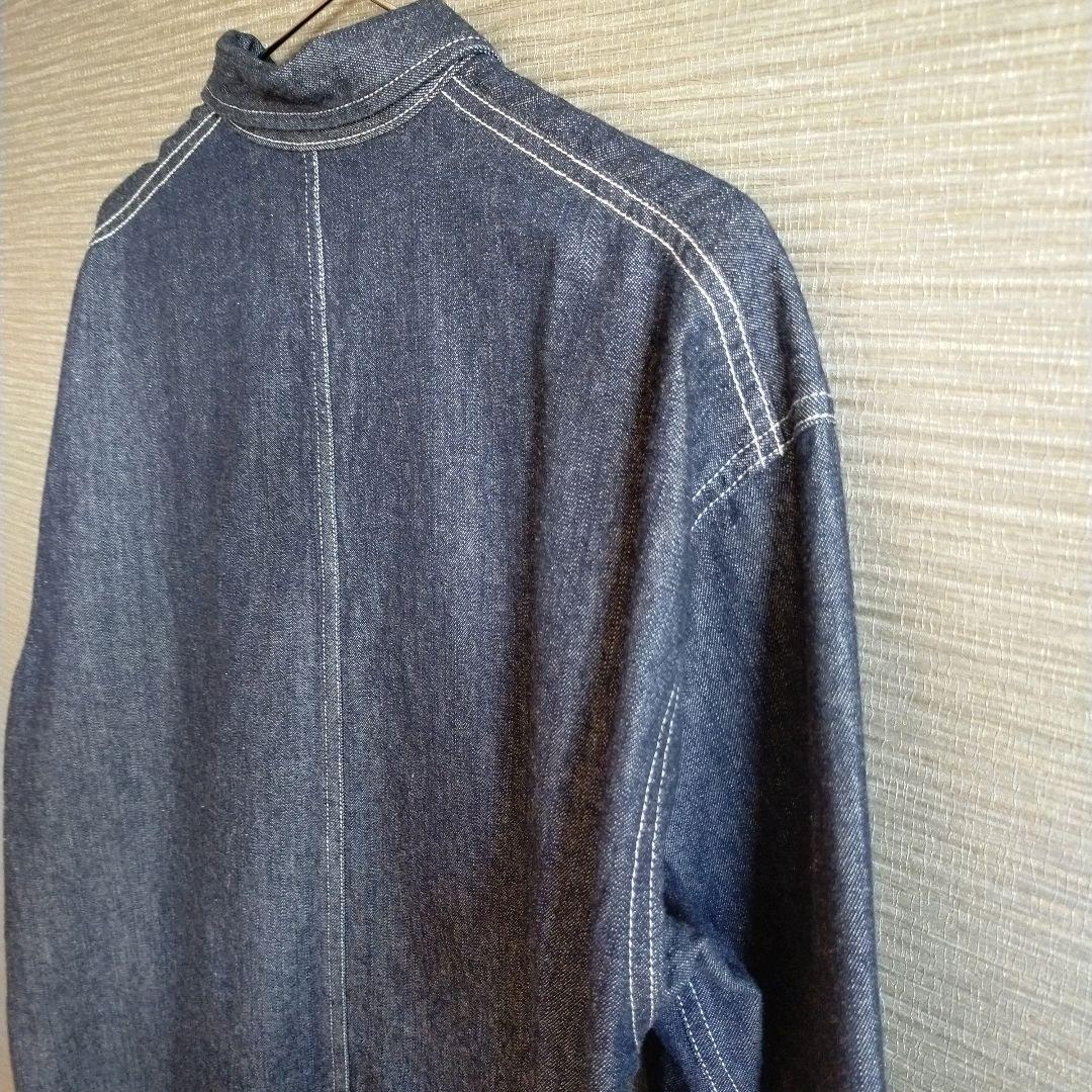 ナチュラルランドリー 10ozデニムカバーオールジャケット インディゴ 美品