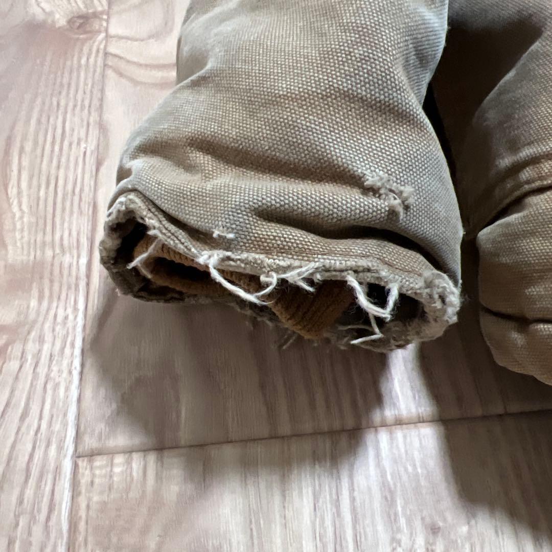 【Carhartt】カーハート古着 ベージュ　トラディショナルコート　ボロ