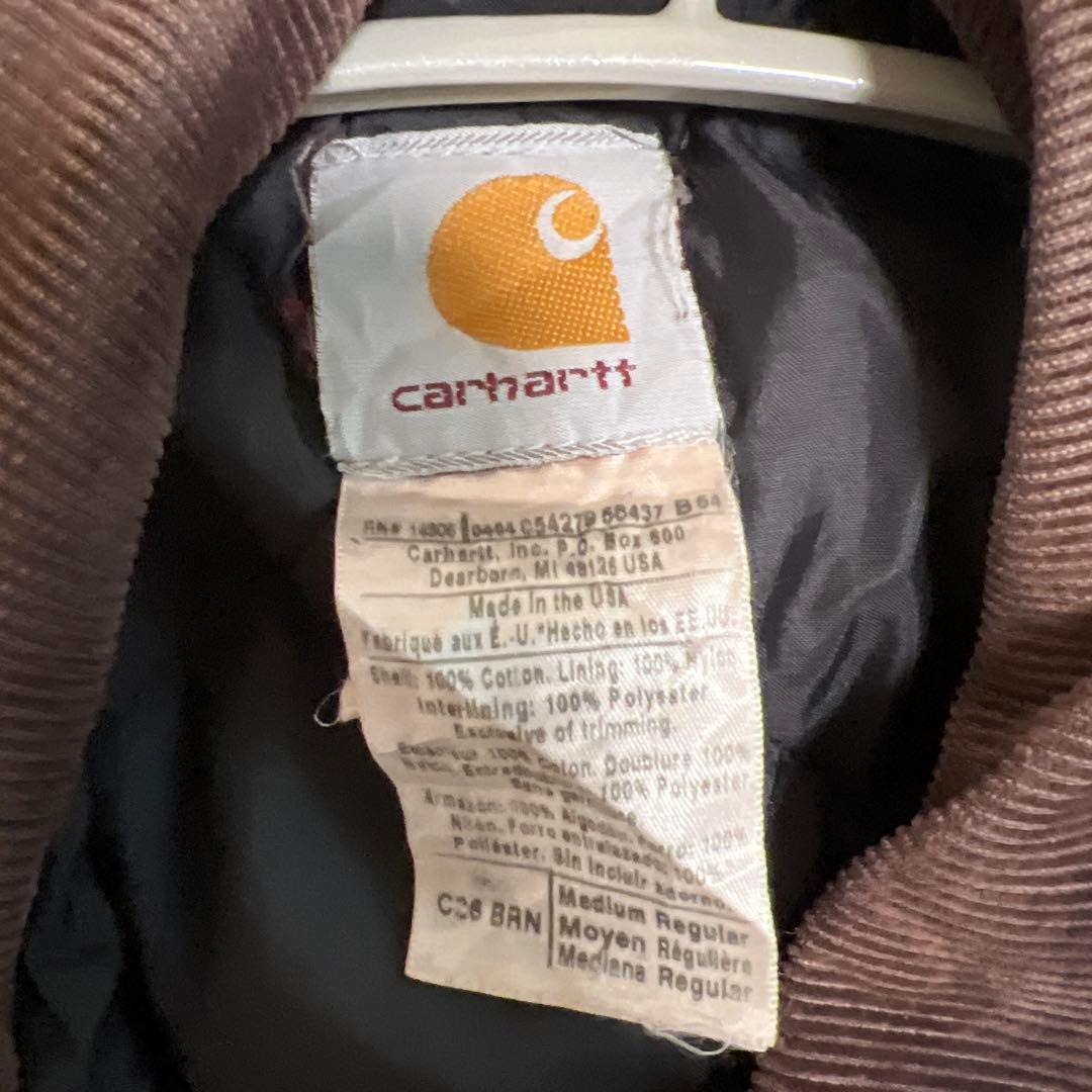【Carhartt】カーハート古着 ベージュ　トラディショナルコート　ボロ