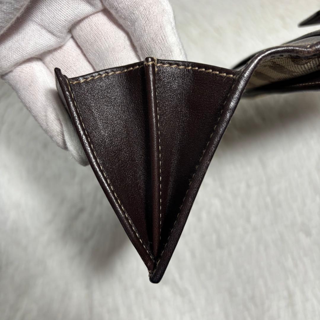 ✨美品✨ グッチ 長財布 GGキャンバス インターロッキング 二つ折り ブラウン