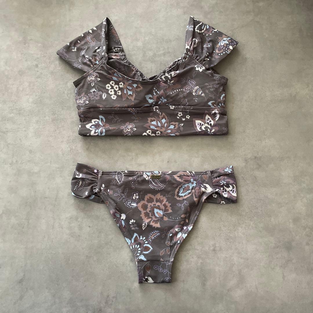 ROXY babykiy コラボ ビキニ 上下セット フラワー 水着 オフショル