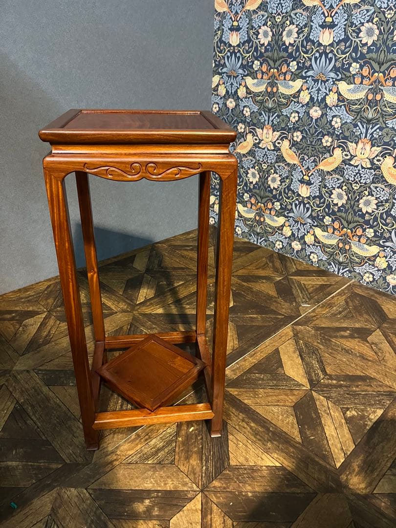 カリモク 花台 インテリア 昭和レトロ アンティーク 飾り台