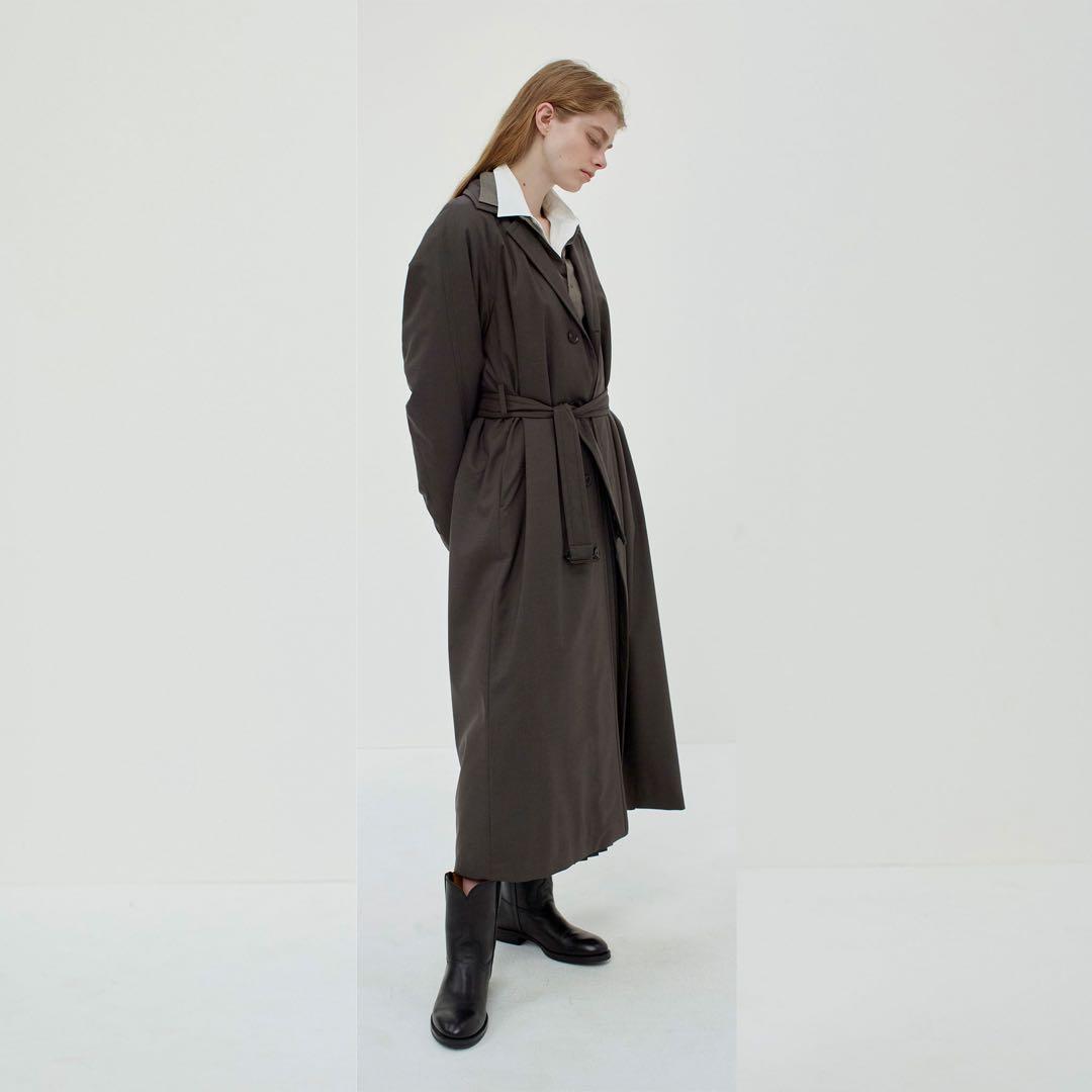 オーラリー／トロピカルウール中綿チェスターフィールドコート新品未使用