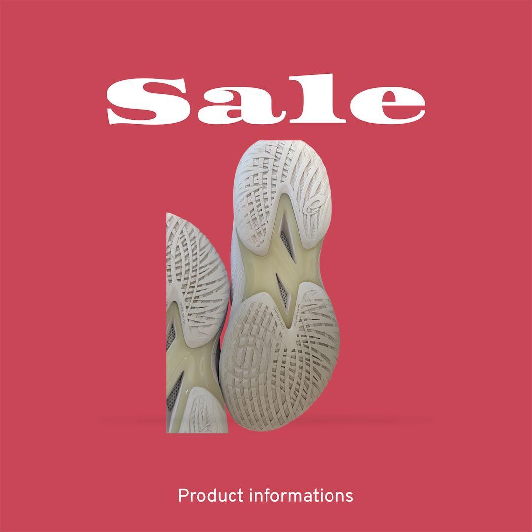 【美品】asics GLIDE NOVA FF3/グライドノヴァFF3レア白/紫