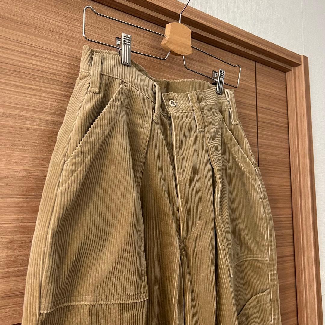 定価4万TUKI綿combatpantsサイズ0カーキ