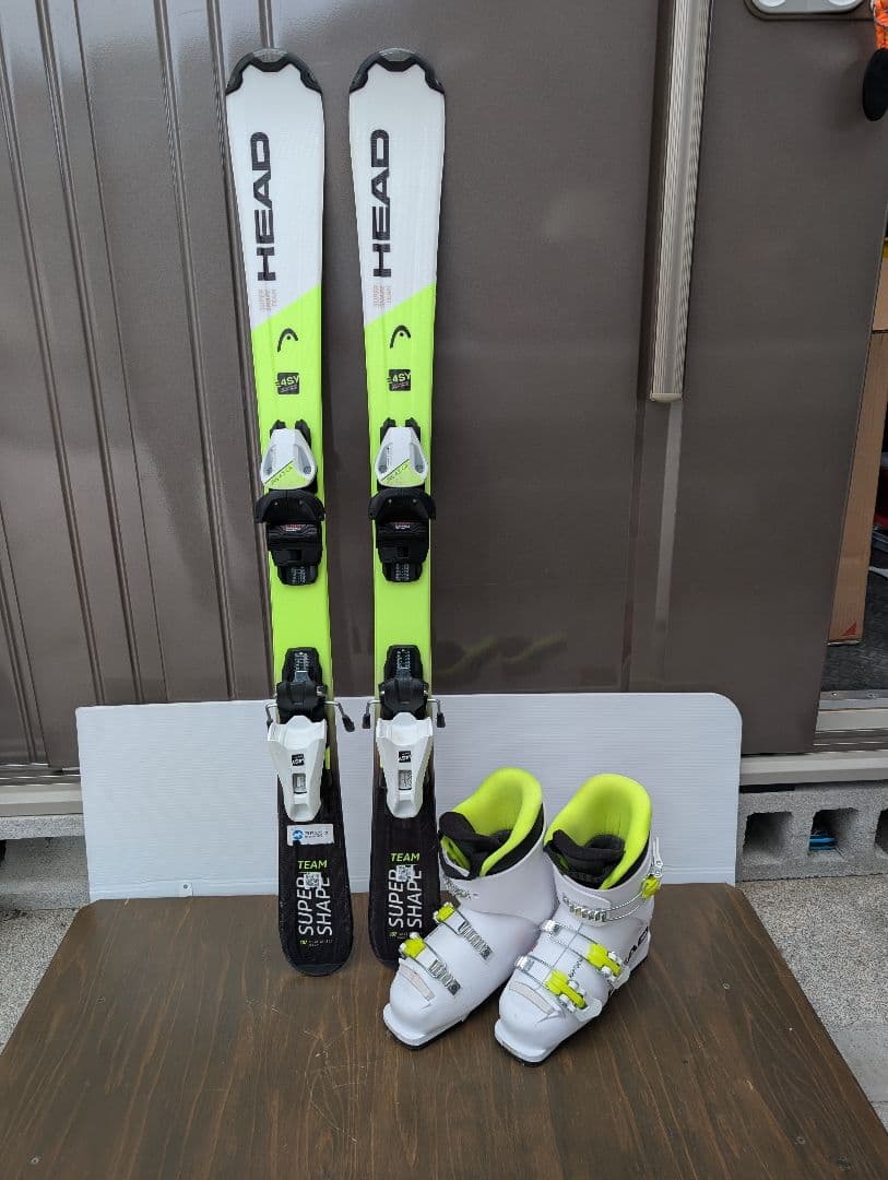 HEAD SUPER SHAPE TEAM スキー　107cm ブーツセット