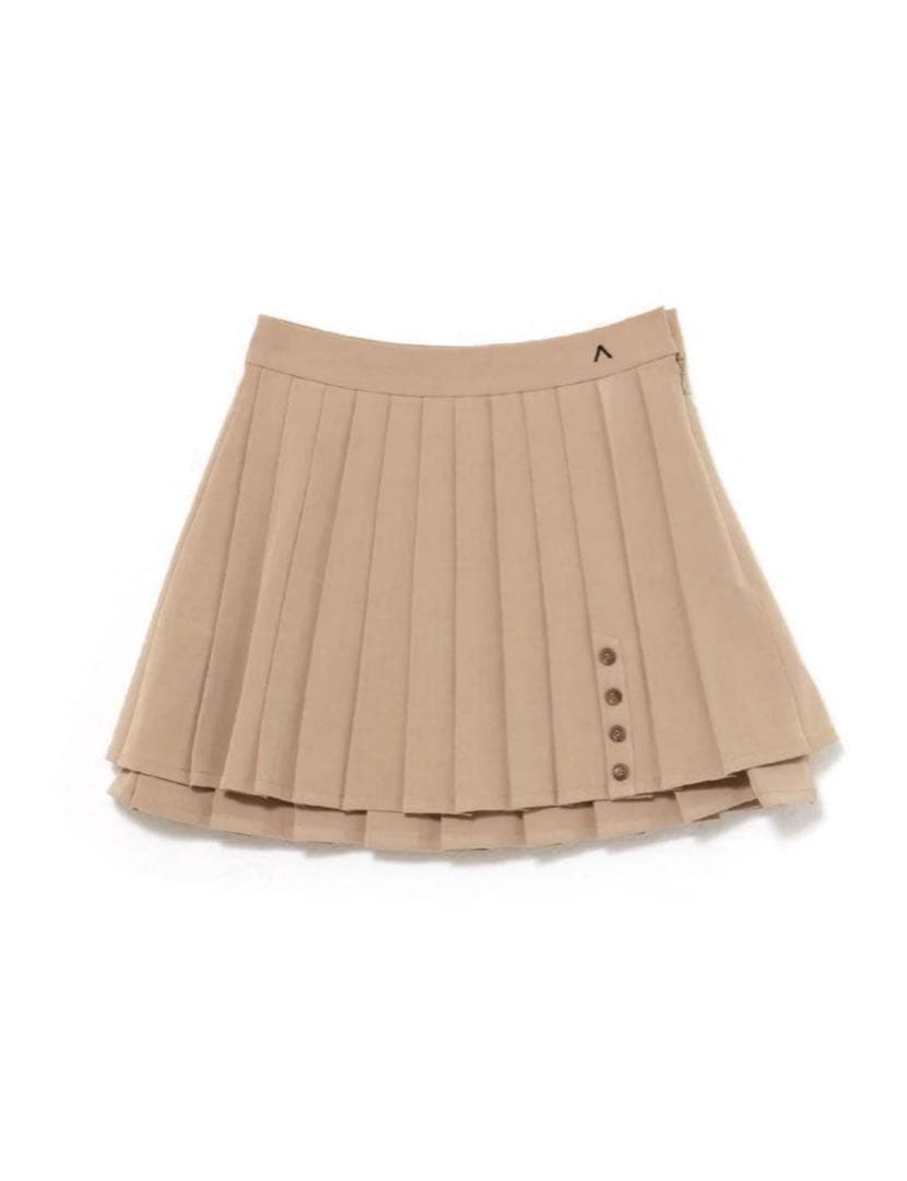 andmary Dida pleats flare skirt ベージュM