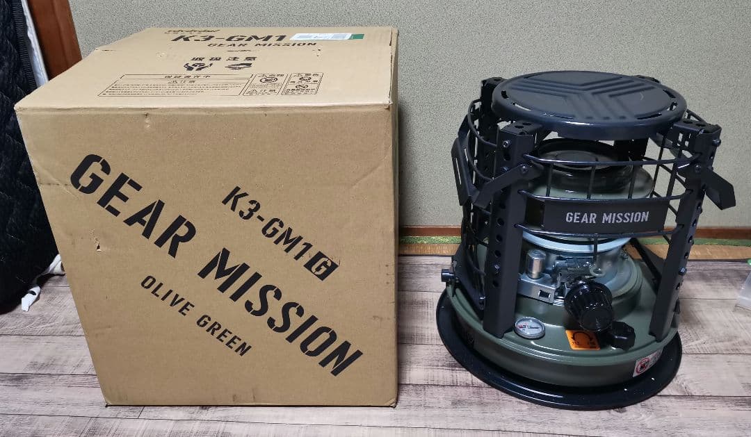 トヨトミ 煮炊き暖房用石油こんろ K3-GM1(G)未開封品送ります。