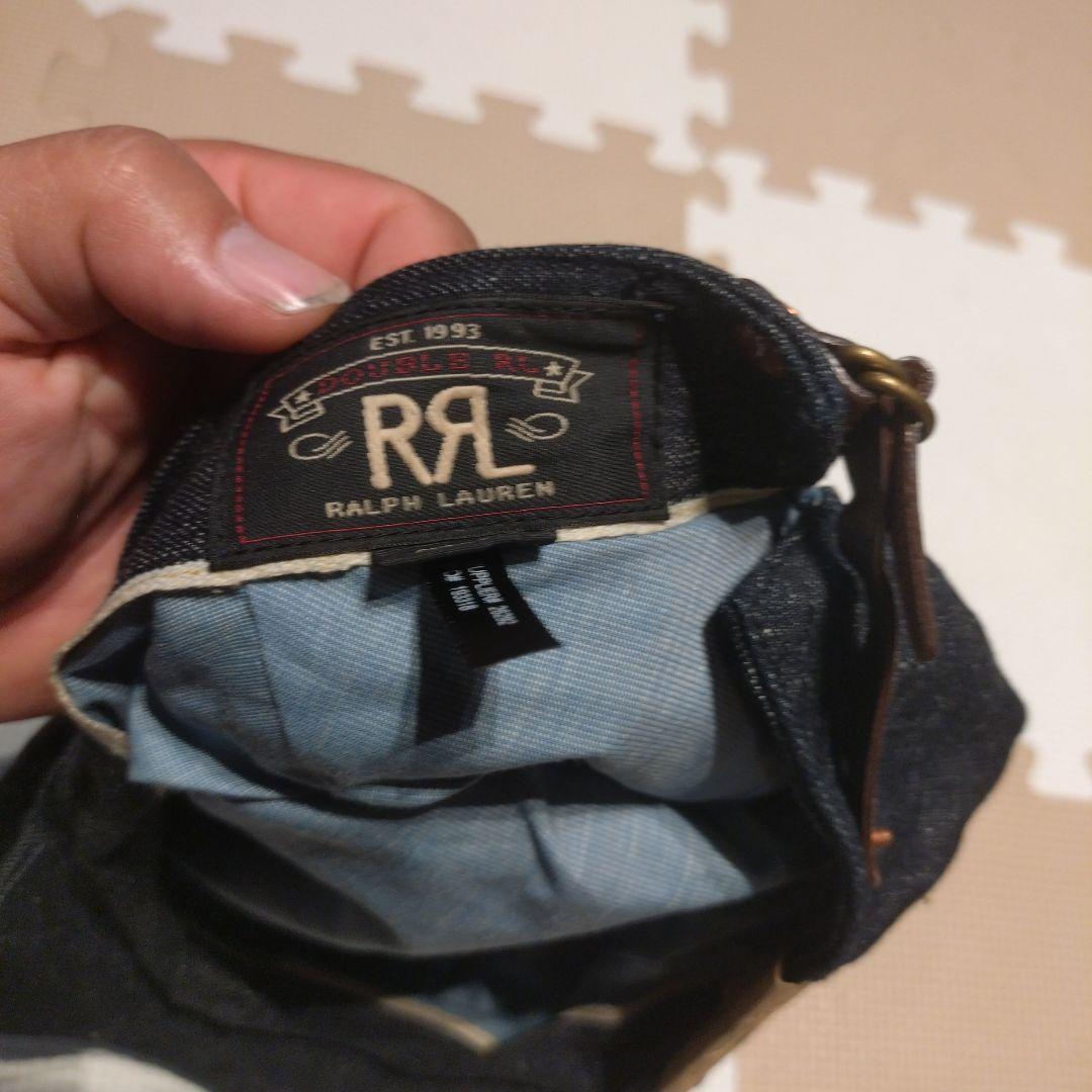 ダブルアールエル RRL ハンチング インディゴデニム セルビッチ 耳付き