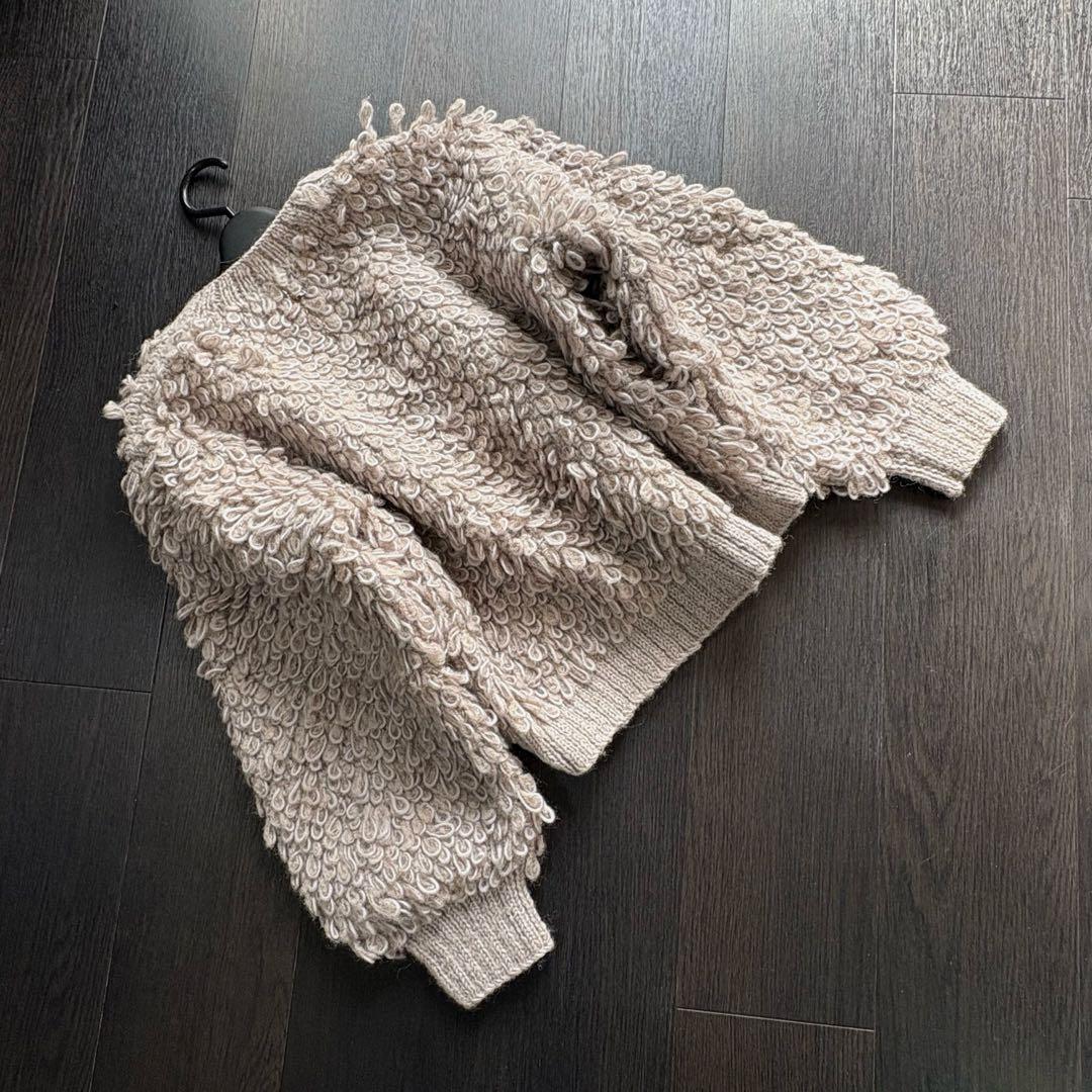 新品スコットクラブ　Ample ウール100% 厚手ニットアウター　ヤマダヤ