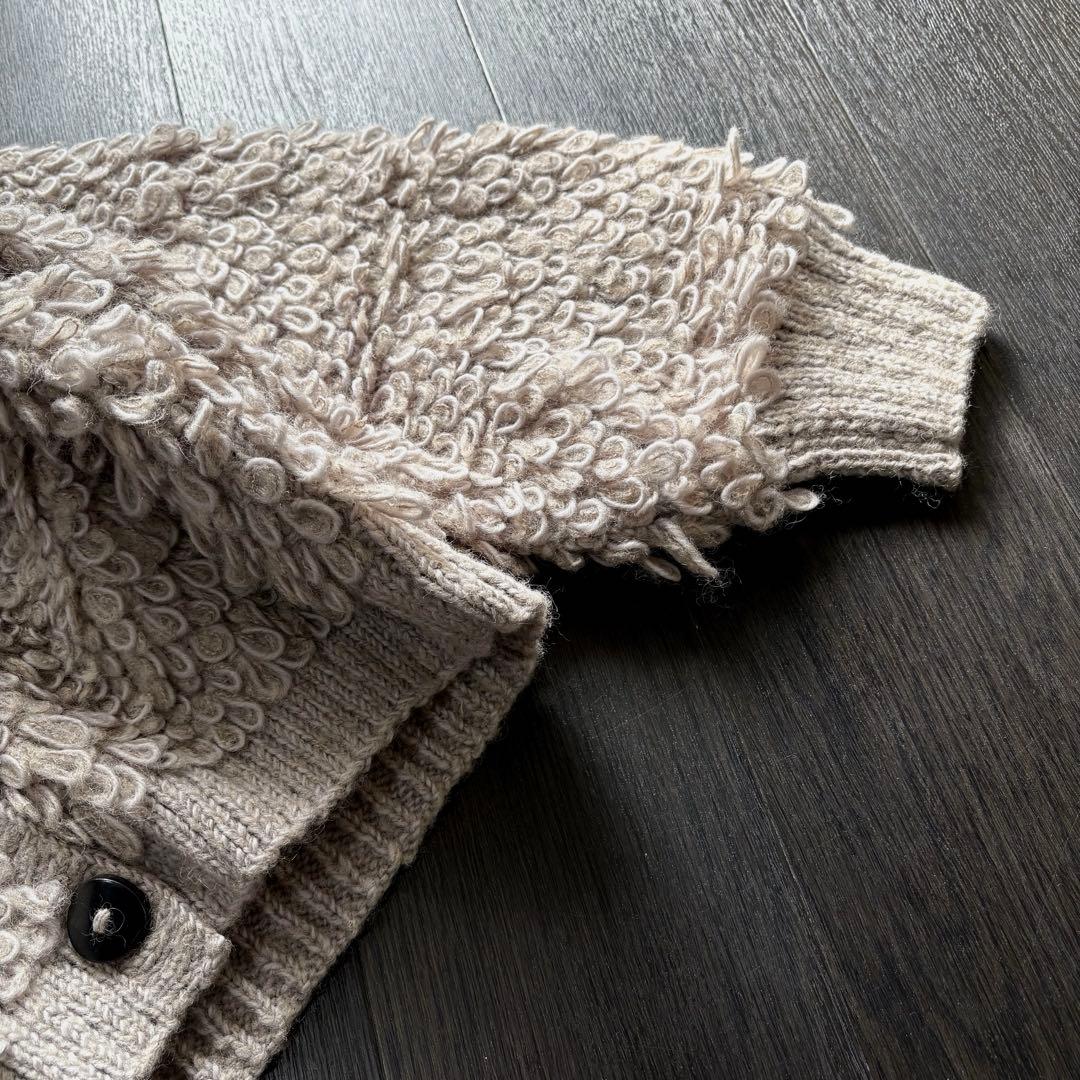 新品スコットクラブ　Ample ウール100% 厚手ニットアウター　ヤマダヤ