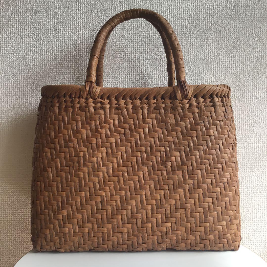 山葡萄　天然素材 ブラウン かごバッグ