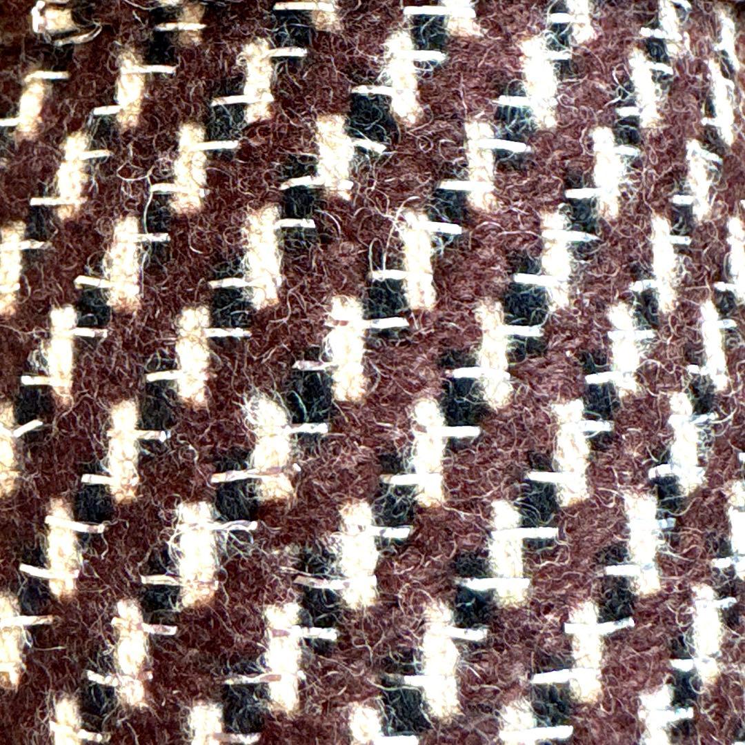 クリスチャンディオール ノーカラー ラメ ウール ツィードジャケット キラキラ