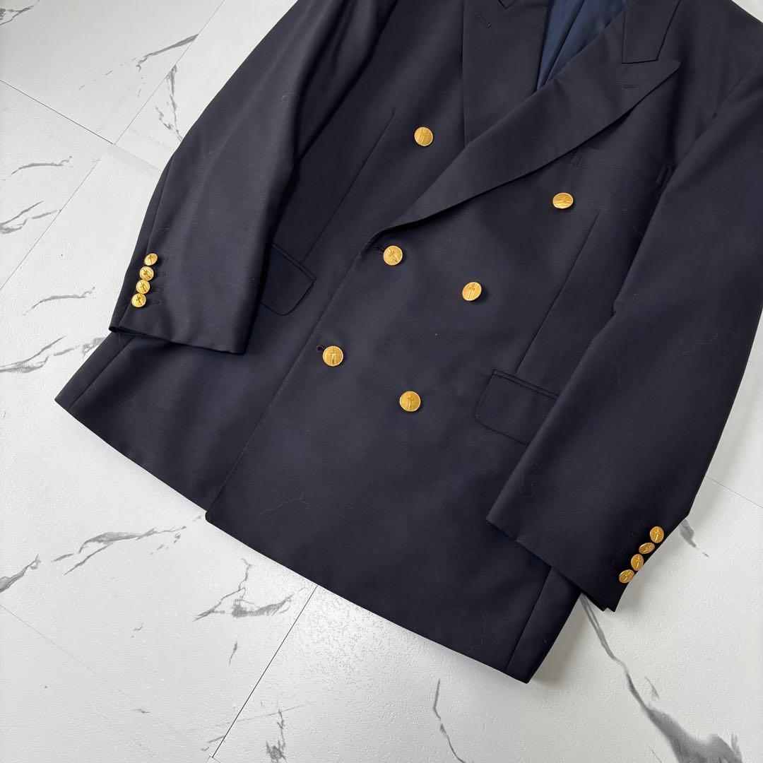 GIEVES&HAWKES✨ダブルブレスト　紺ブレ　金ボタン　刻印　Lジャケット