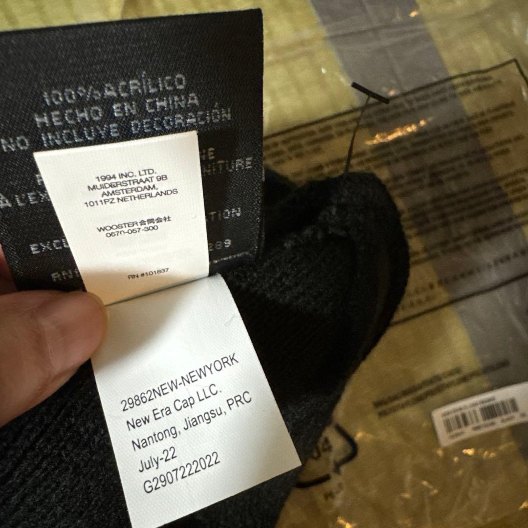 supreme 22FW new era s logo beanie 角ビーニー