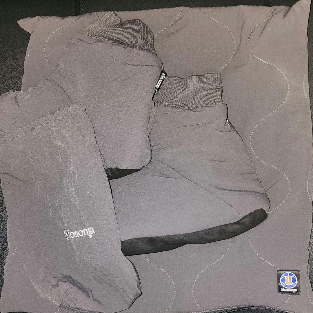 【新品未使用】着る寝袋3モモンガ チャコールLサイズ　ルームシューズMサイズ