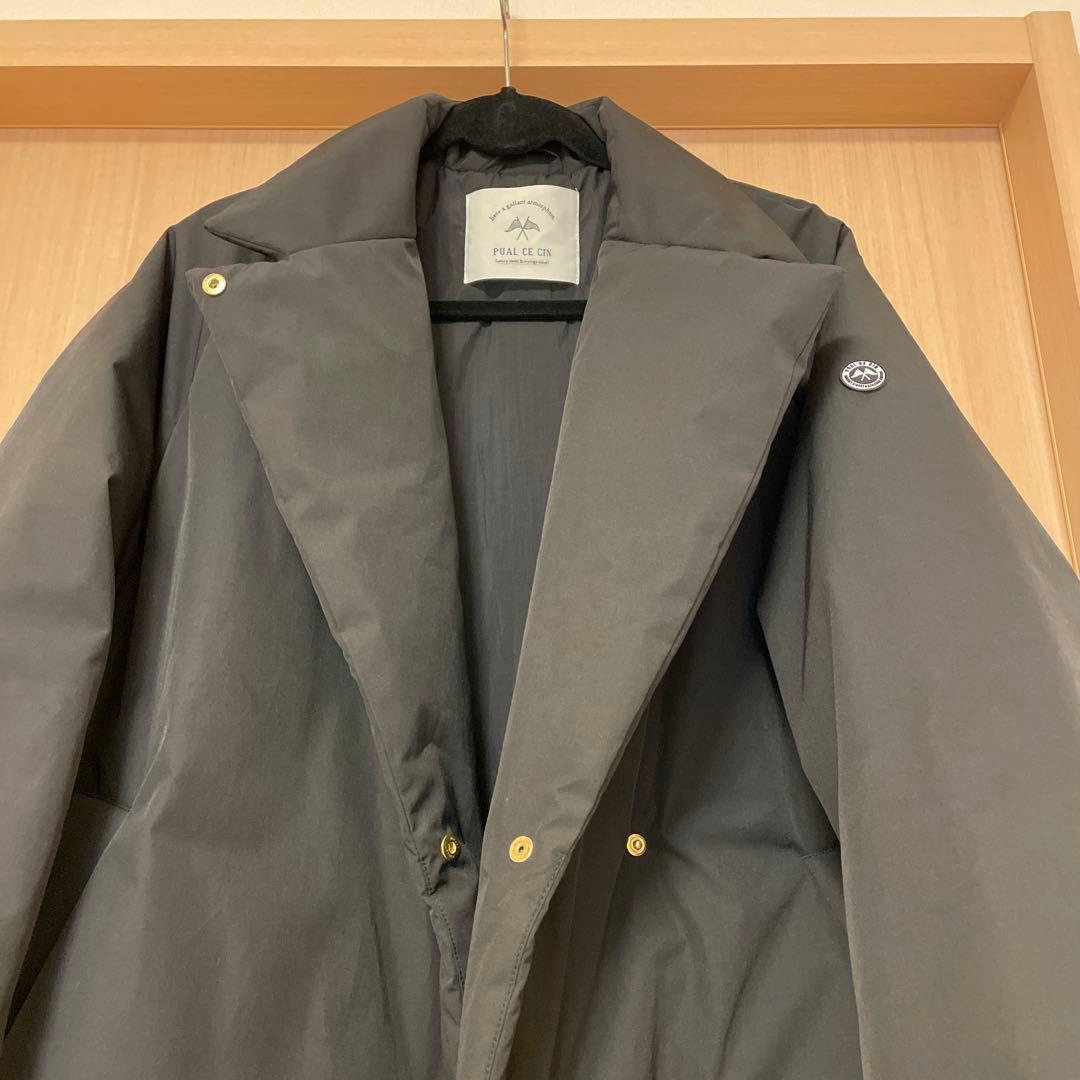 PUAL CE CIN ピュアルセシン 中綿テーラードコート ブラック