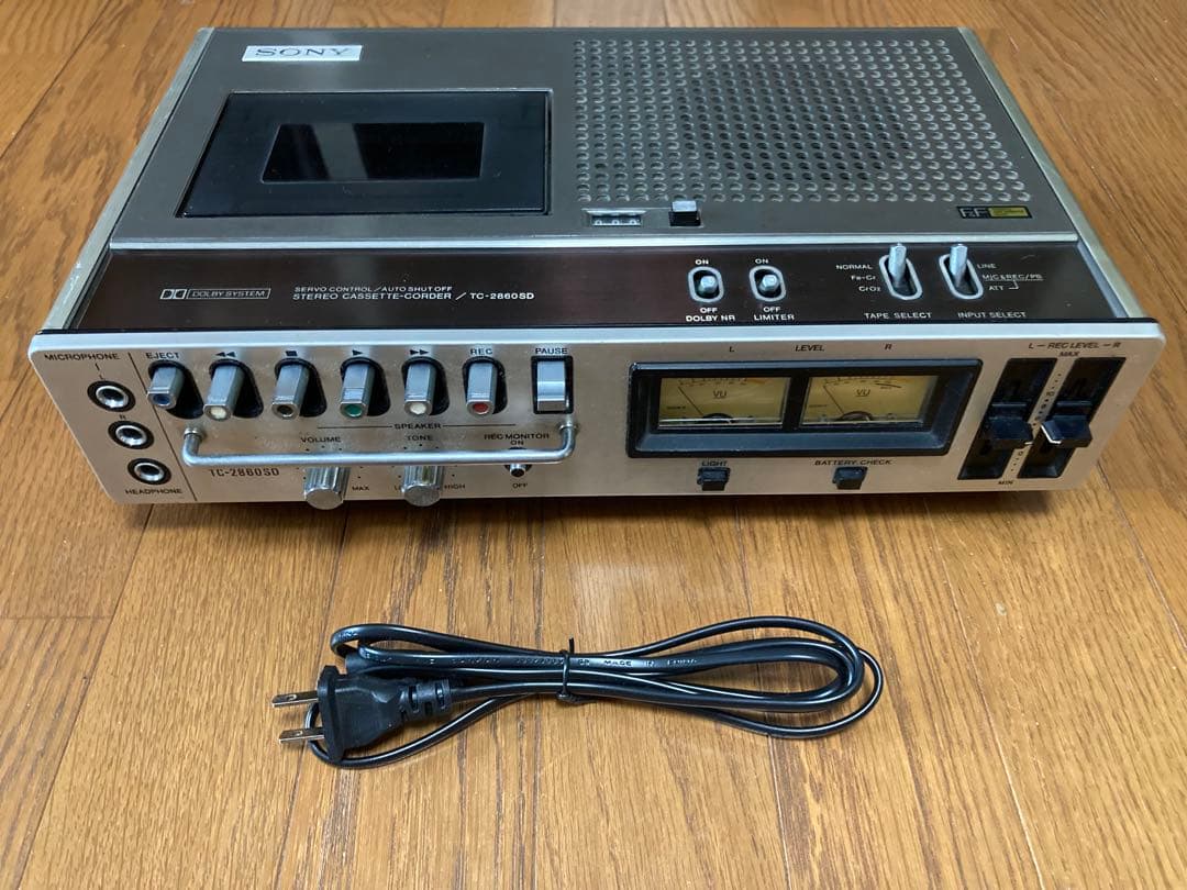 【動作品】SONY TC-2860SD 生録用カセットデッキ SN.26107