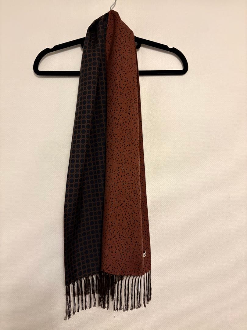 AURALEE リバーシブル　シルクスカーフストール