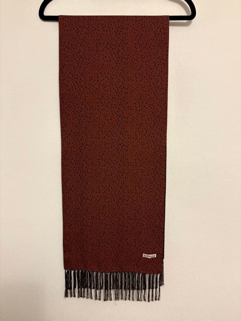 AURALEE リバーシブル　シルクスカーフストール