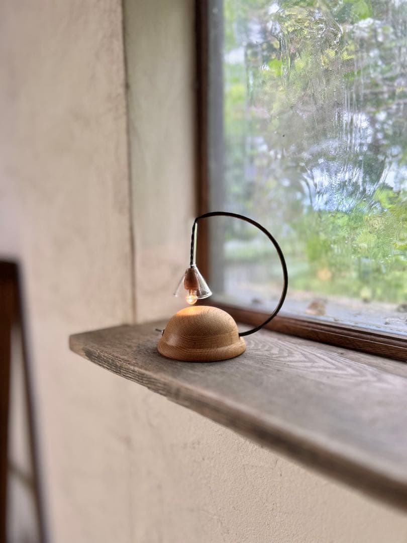 ろくまるすけ　丸いオークのランプ