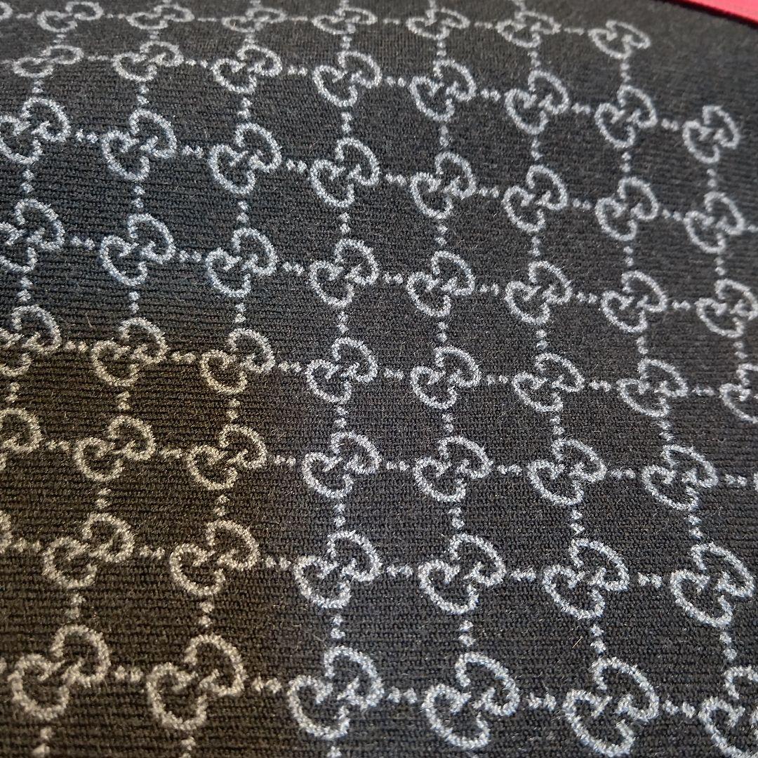 ❤極美品箱付き❤GUCCI マフラー ストール スカーフ❤人気ブラック❤