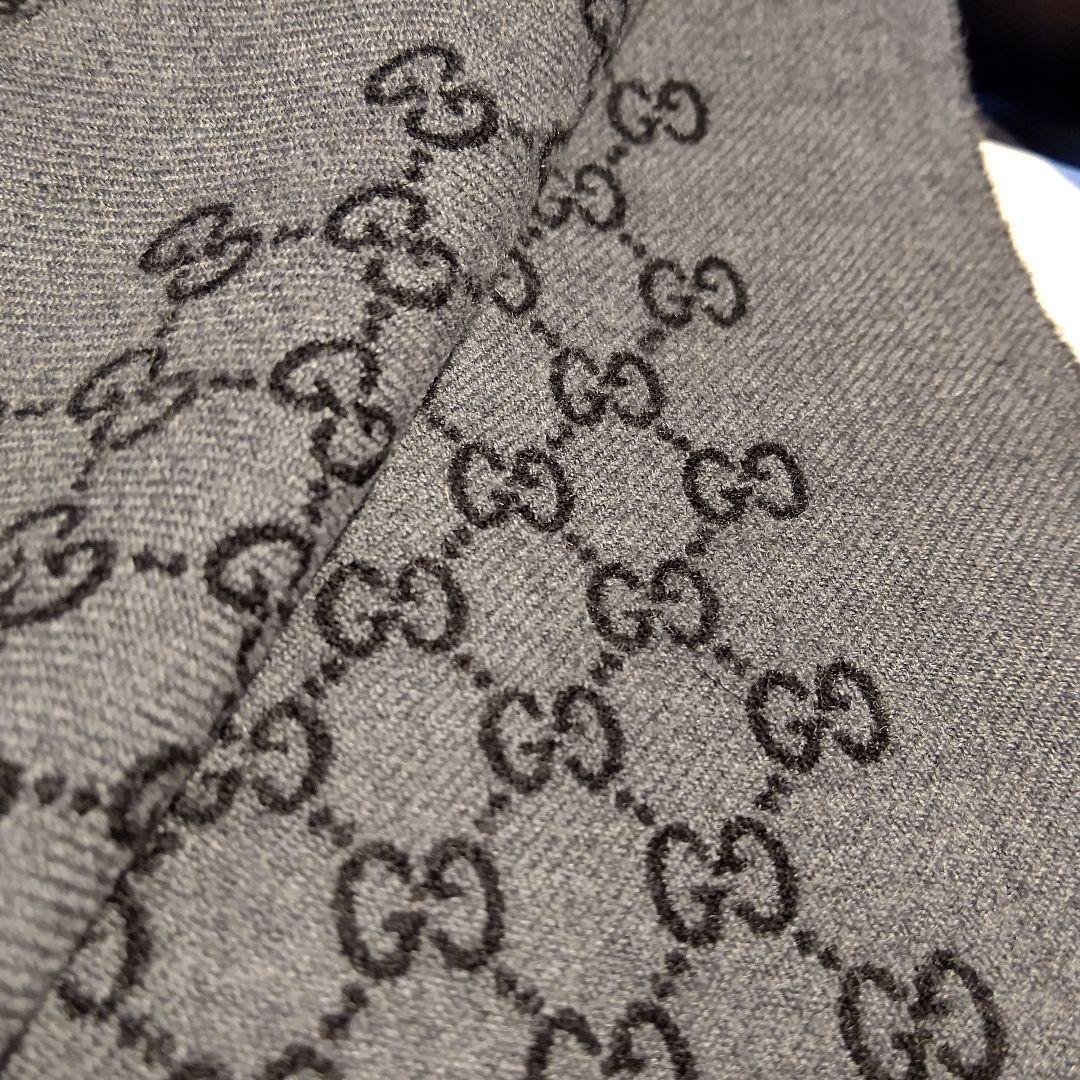 ❤極美品箱付き❤GUCCI マフラー ストール スカーフ❤人気ブラック❤
