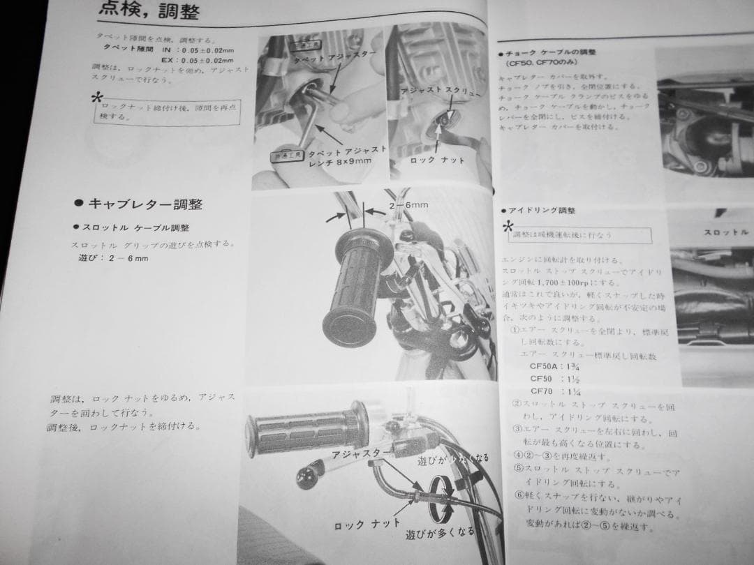 r！ シャリイ シャリー 〔CF50・CF70〕純正サービスマニュアル