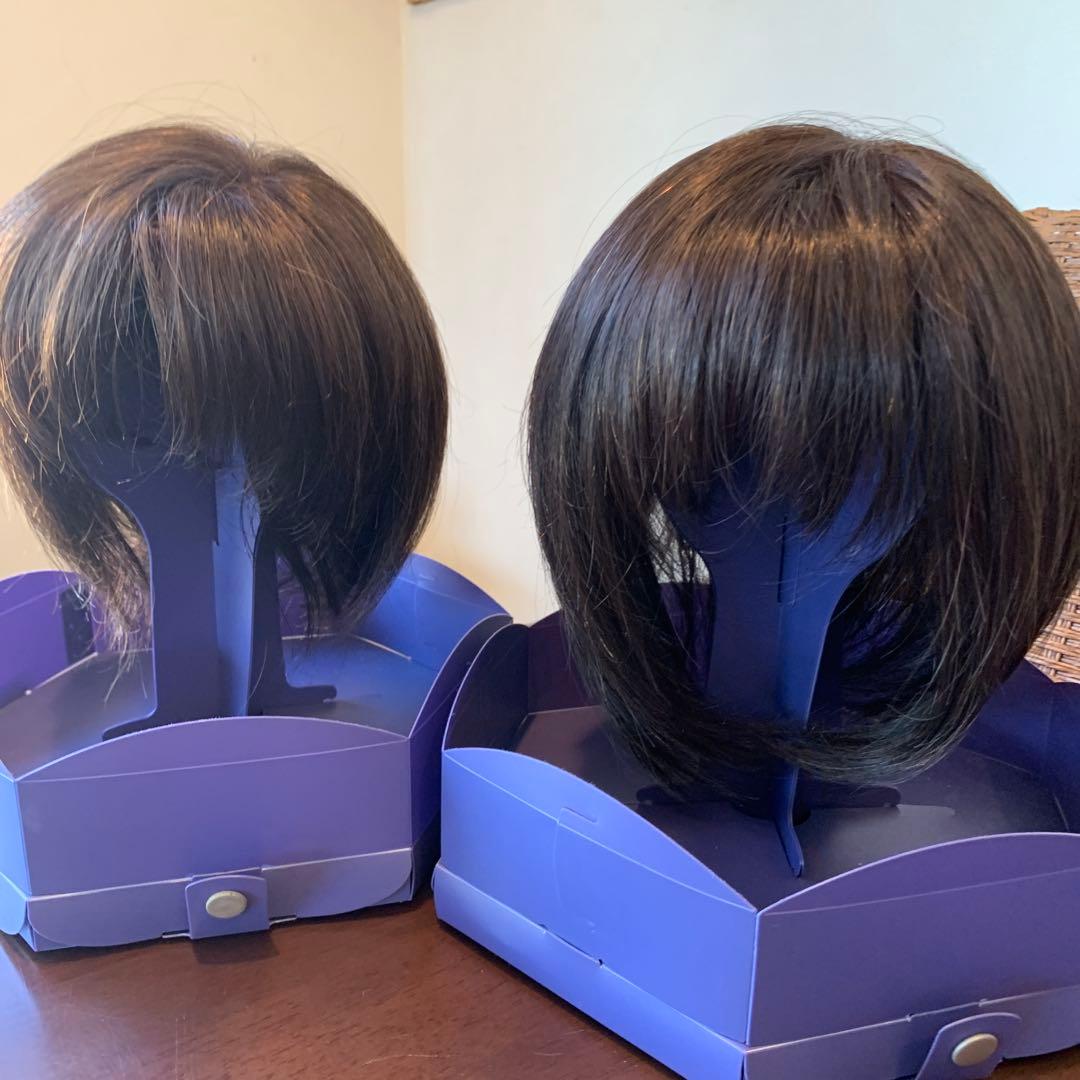 ダークブラウン ショートボブウィッグ　フォンテーヌ　２つ