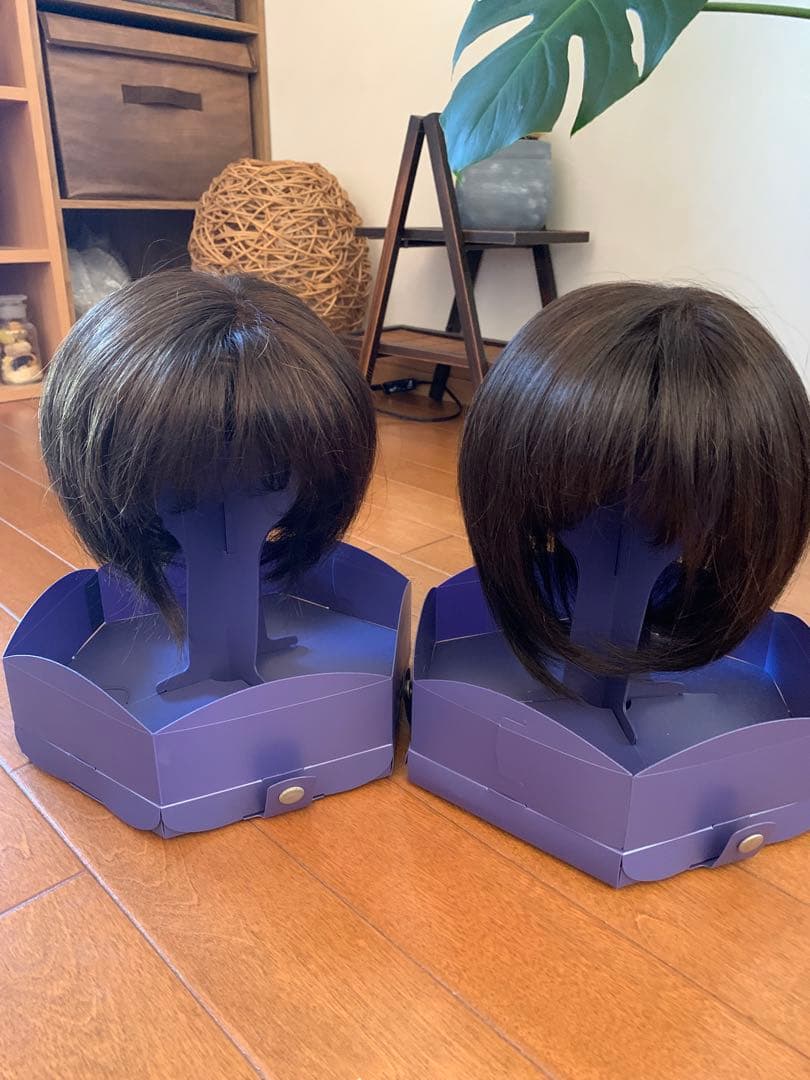 ダークブラウン ショートボブウィッグ　フォンテーヌ　２つ