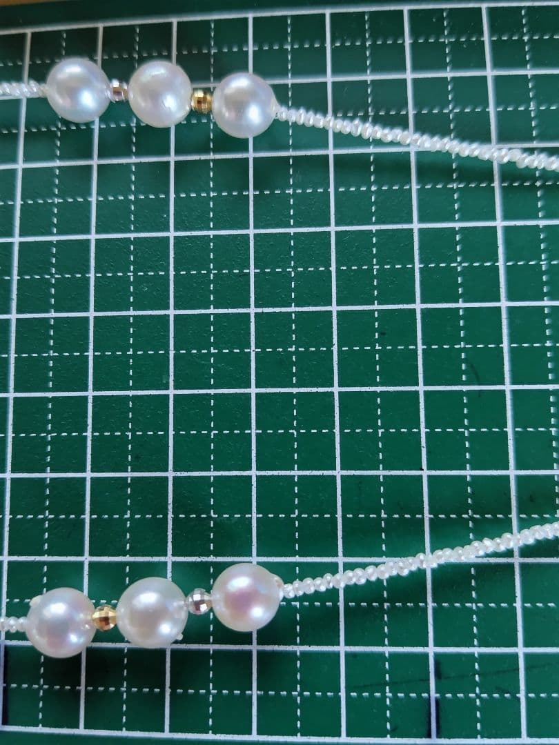 アコヤ真珠、あこや砂芥子パールのオメガ風ネックレス