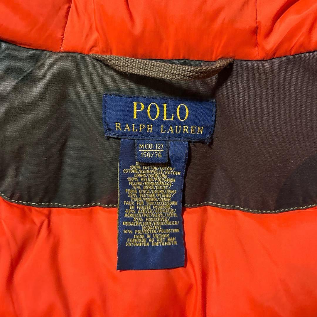 Polo Ralph Lauren タロンジップ 迷彩ダウンジャケット 150