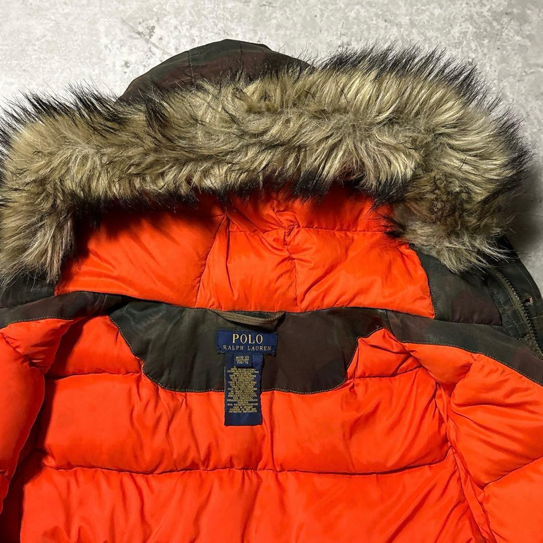 Polo Ralph Lauren タロンジップ 迷彩ダウンジャケット 150
