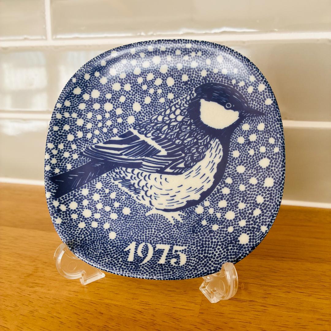 98 ARABIA GOG 小鳥のイヤープレート 1975年