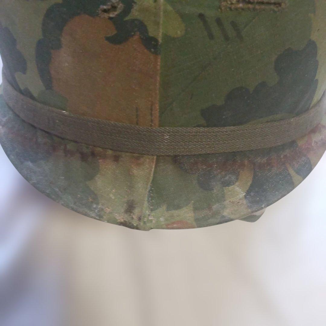 ベトナム戦争 M-1ヘルメットセット 中古品 装飾用胸像付き