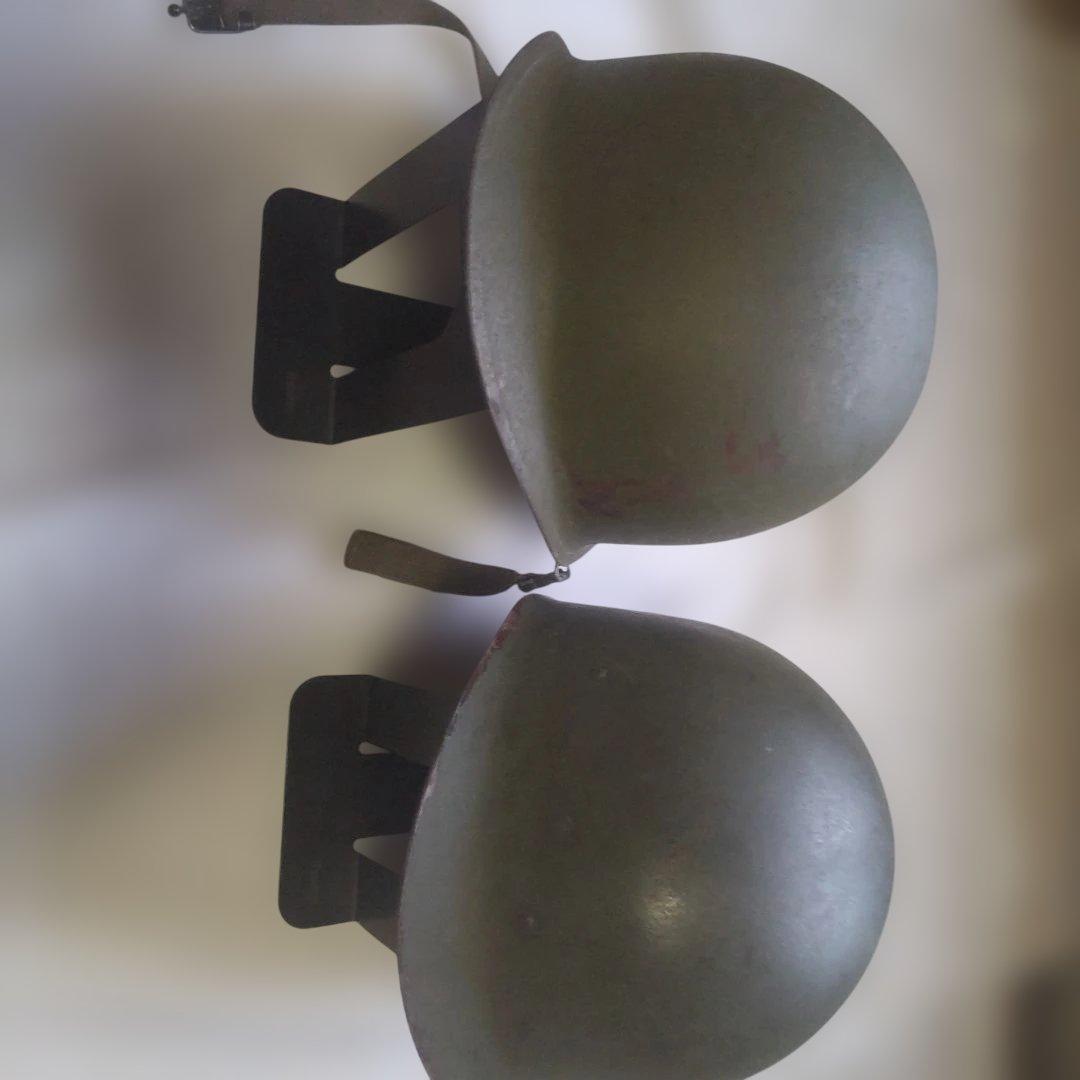 ベトナム戦争 M-1ヘルメットセット 中古品 装飾用胸像付き