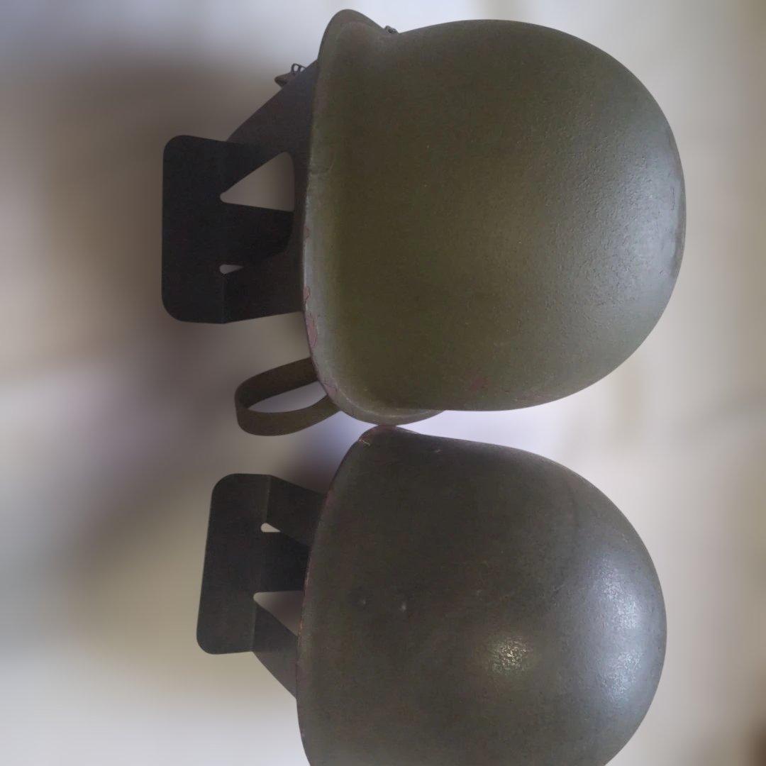 ベトナム戦争 M-1ヘルメットセット 中古品 装飾用胸像付き
