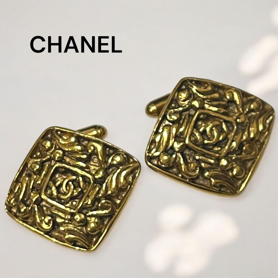 美品 CHANEL シャネル カフス ココマーク ゴールド 希少品 ヴィンテージ