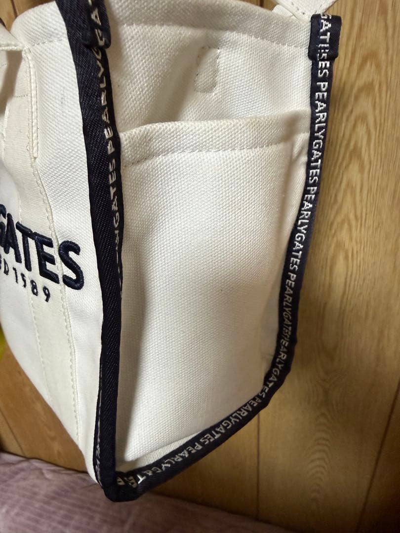 PEARLY GATES ロゴバッグ スマイリーチャーム付き