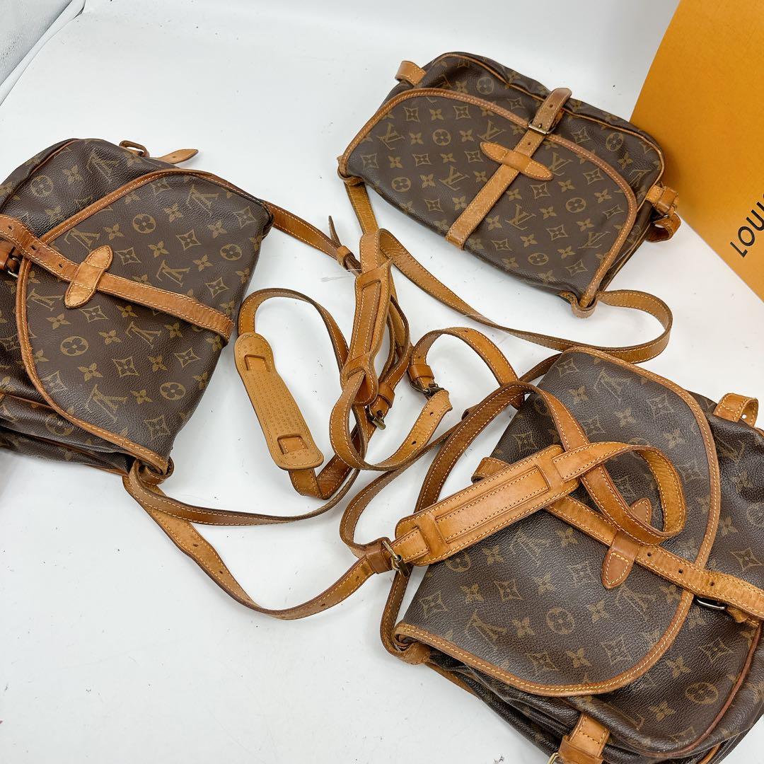 ルイヴィトン　モノグラム　ソミュール30 3点おまとめ