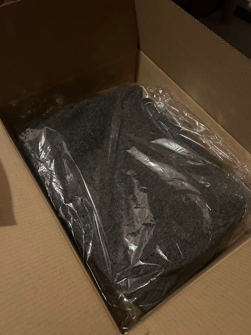 【完売品】kbf ステンカラーコクーンロングコート　チャコール38