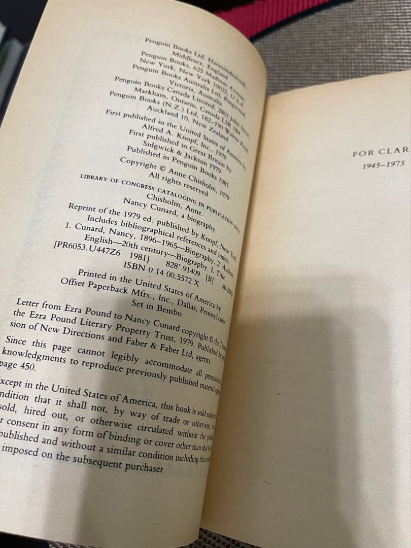 洋書 Nancy Cunard by Anne Chisholm