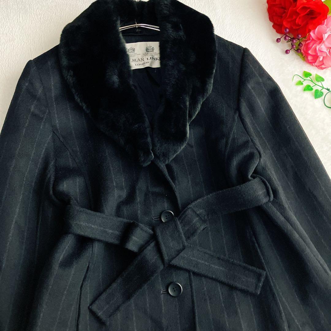 【英国王室御用達】カルマンリンクス★カシミヤ100% ショールカラーロングコート