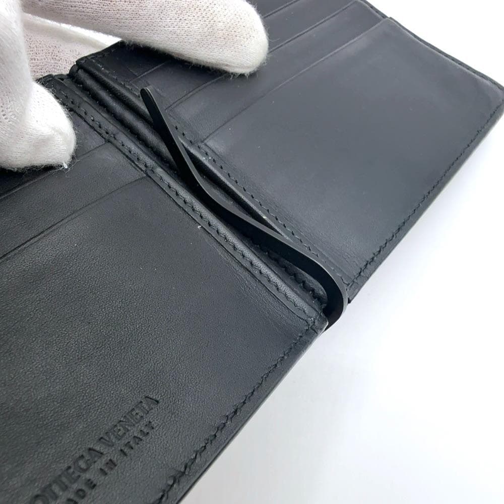 ◇ボッテガヴェネタ◇イントレチャート/マネークリップ/ブラック/ブランド